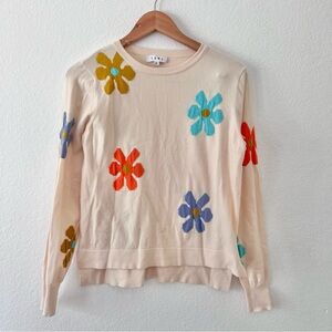 THML Cream Groovy Floral Sweater Sz S